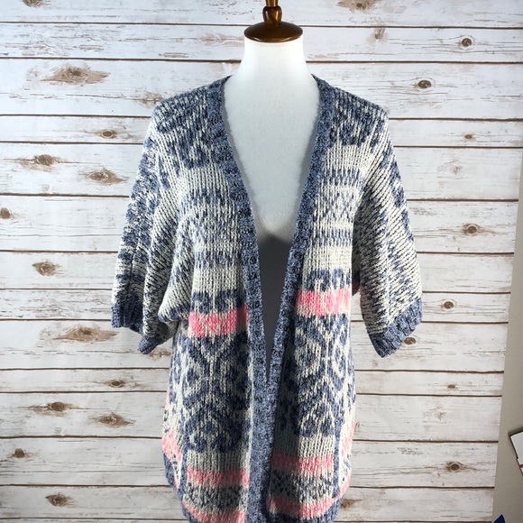 Maison Jules Sweaters - Maison Jules Short Sleeve Cardigan